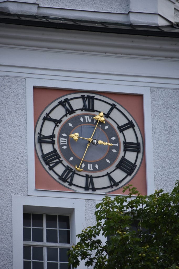 A baroque architectural clock that was custom built