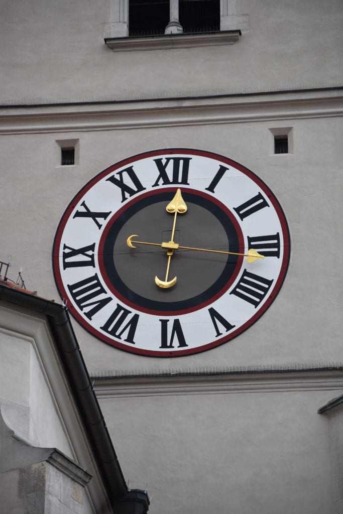A baroque architectural clock that was custom built