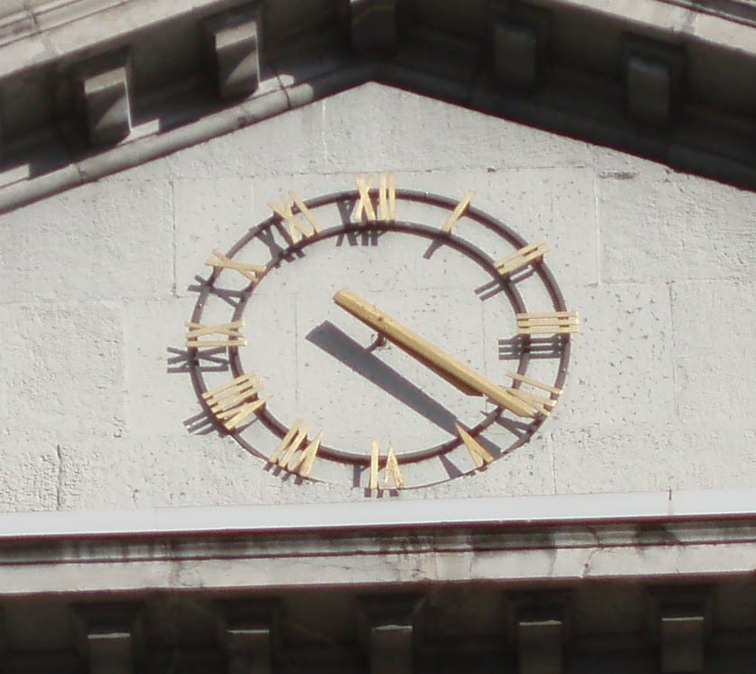 A unique skeleton clock