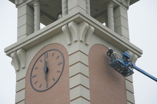 A showcase of someone installing a Marker Clock