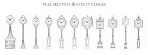 Custom Street Clocks