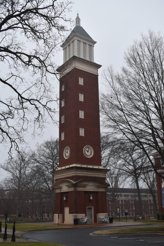 A skeleton Clock installed on a Clock Tower