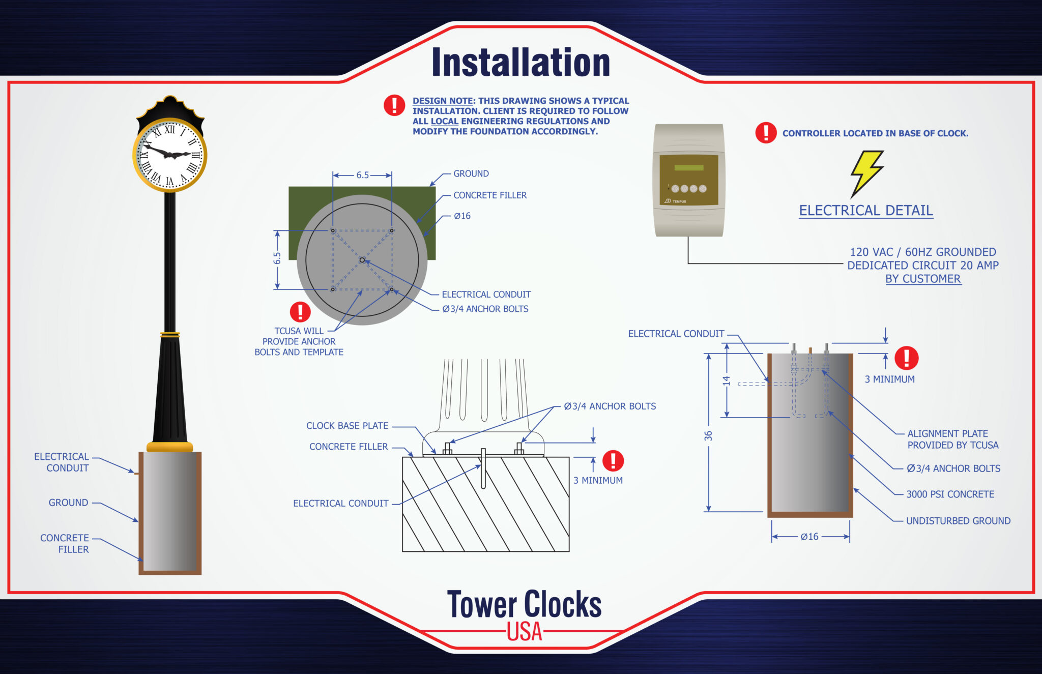 Post Clock Products TOWER CLOCKS USA